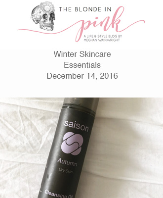 Saison Winter Skincare Essentials in The Blonde In Pink